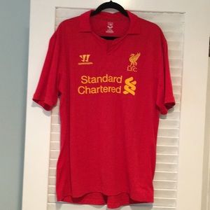 Liverpool Warrior FC Football Jersey and Ball